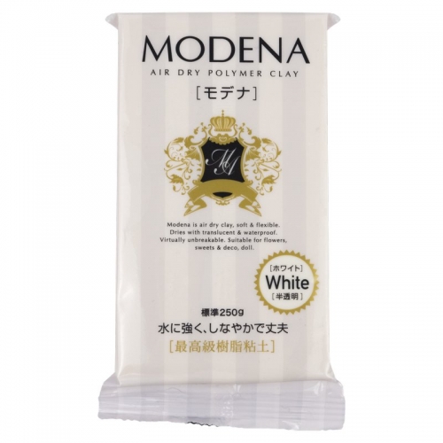 Modena Air Dry Polymer Clay, White, 250 g